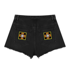 BOOJI ITALY FLY DENIM MFR. COLLECTION ROSEY LOVE WOMEN'S VINTAGE WASH SHORTS