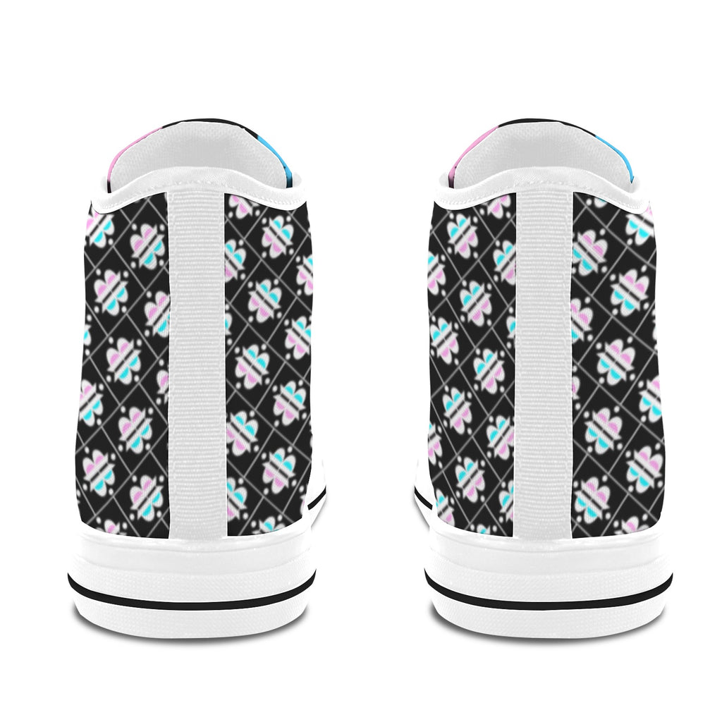 BOOJI ITALY 4-EVER $ LOGO INVERTED PATTERN HI-TOP MENS SNEAKS