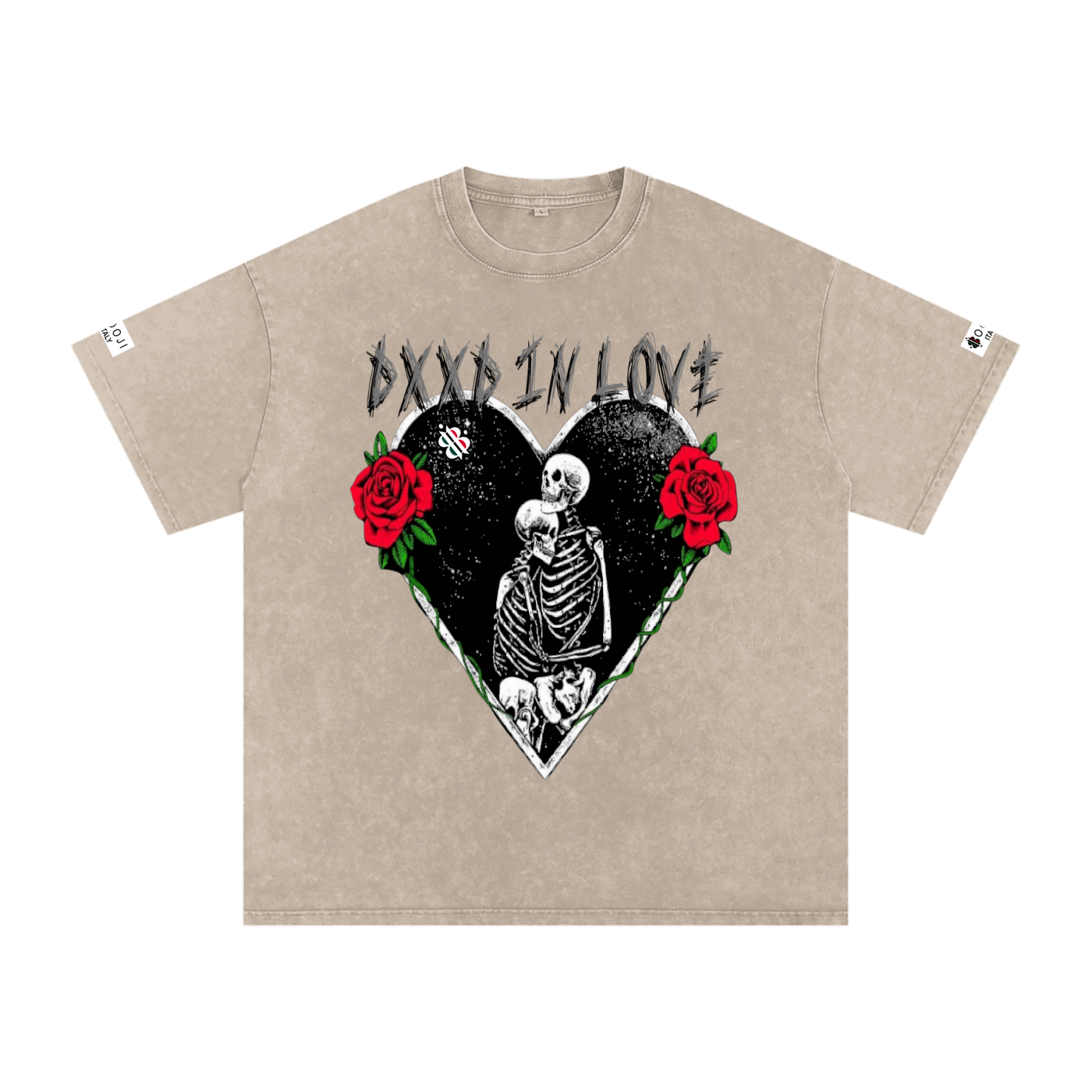 BOOJI ITALY "DXXD IN LOVE" SNOW WASHED T-SHIRT