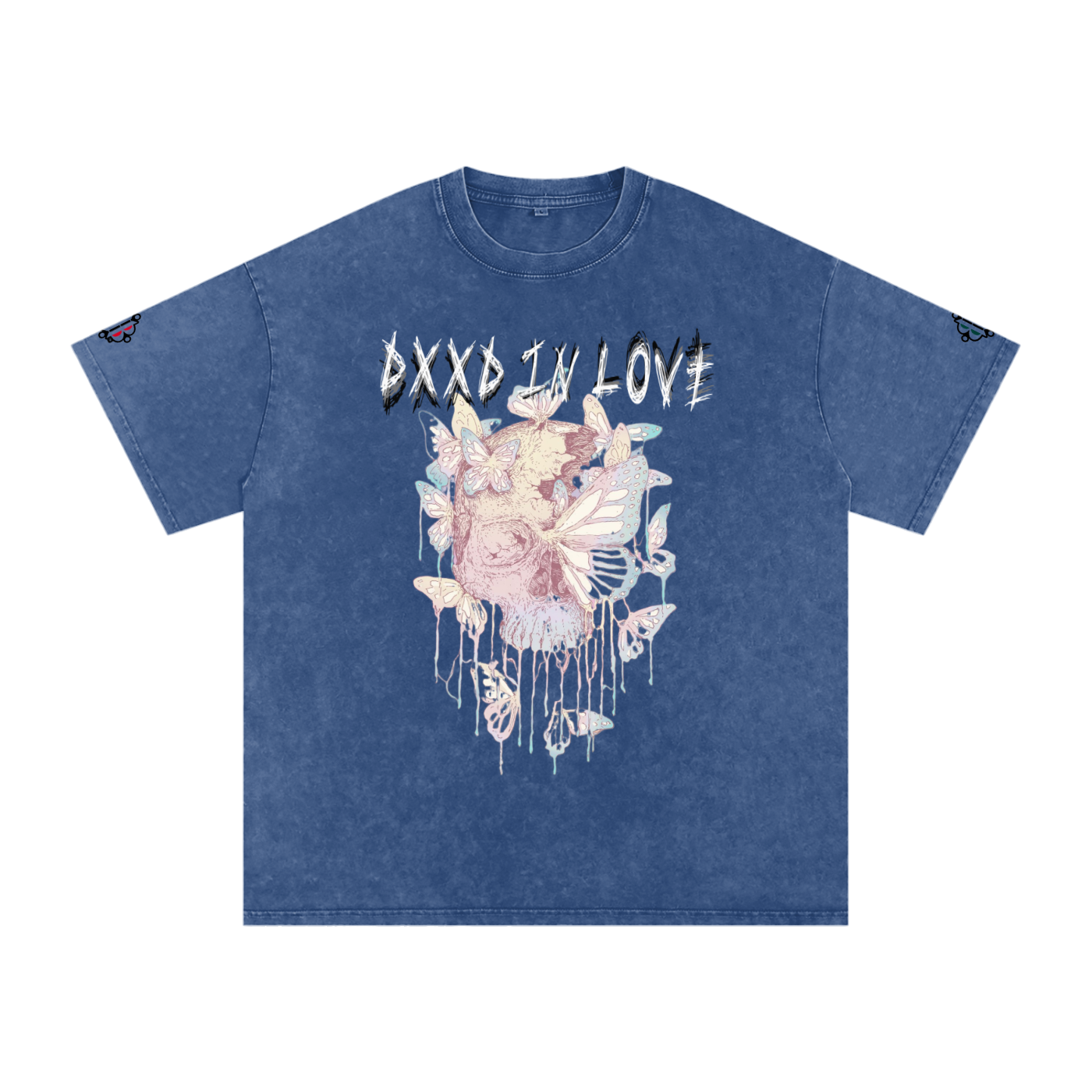 BOOJI ITALY "DXXD IN LOVE" LINE SNOW WASHED T-SHIRT
