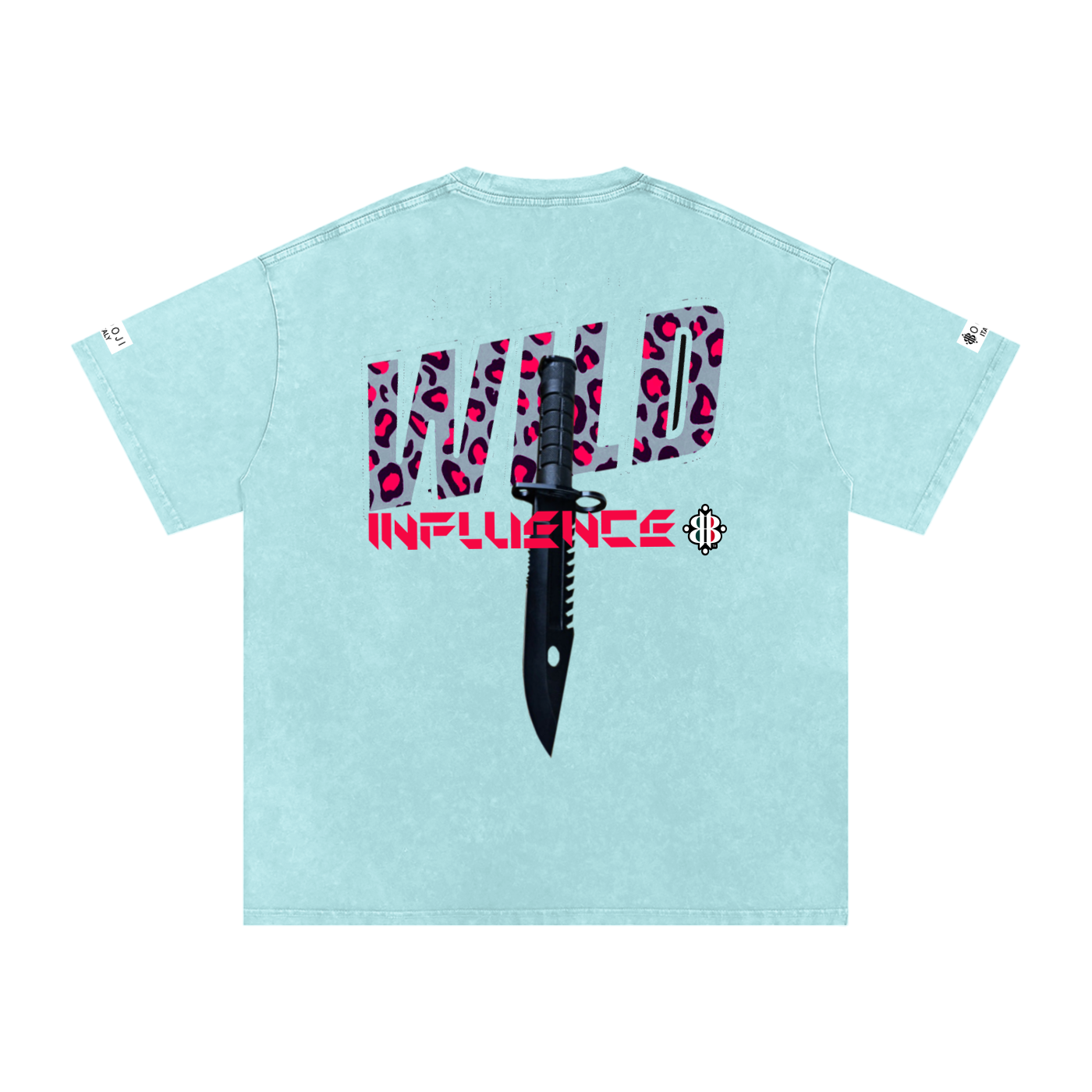 BOOJI ITALY WILD INFLUENCE KNIFE SNOW WASHED T-SHIRT
