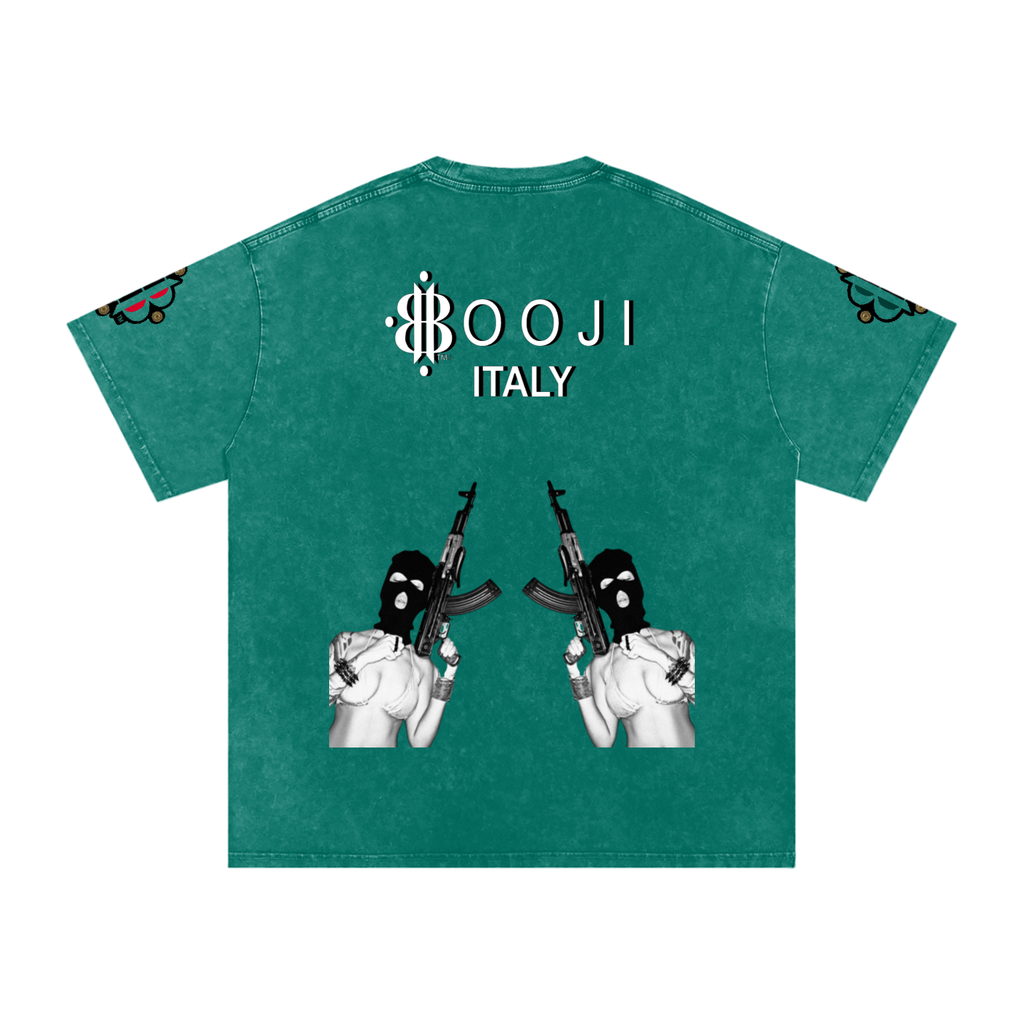 BOOJI ITALY BITE THA BULLET SNOW WASHED T-SHIRT