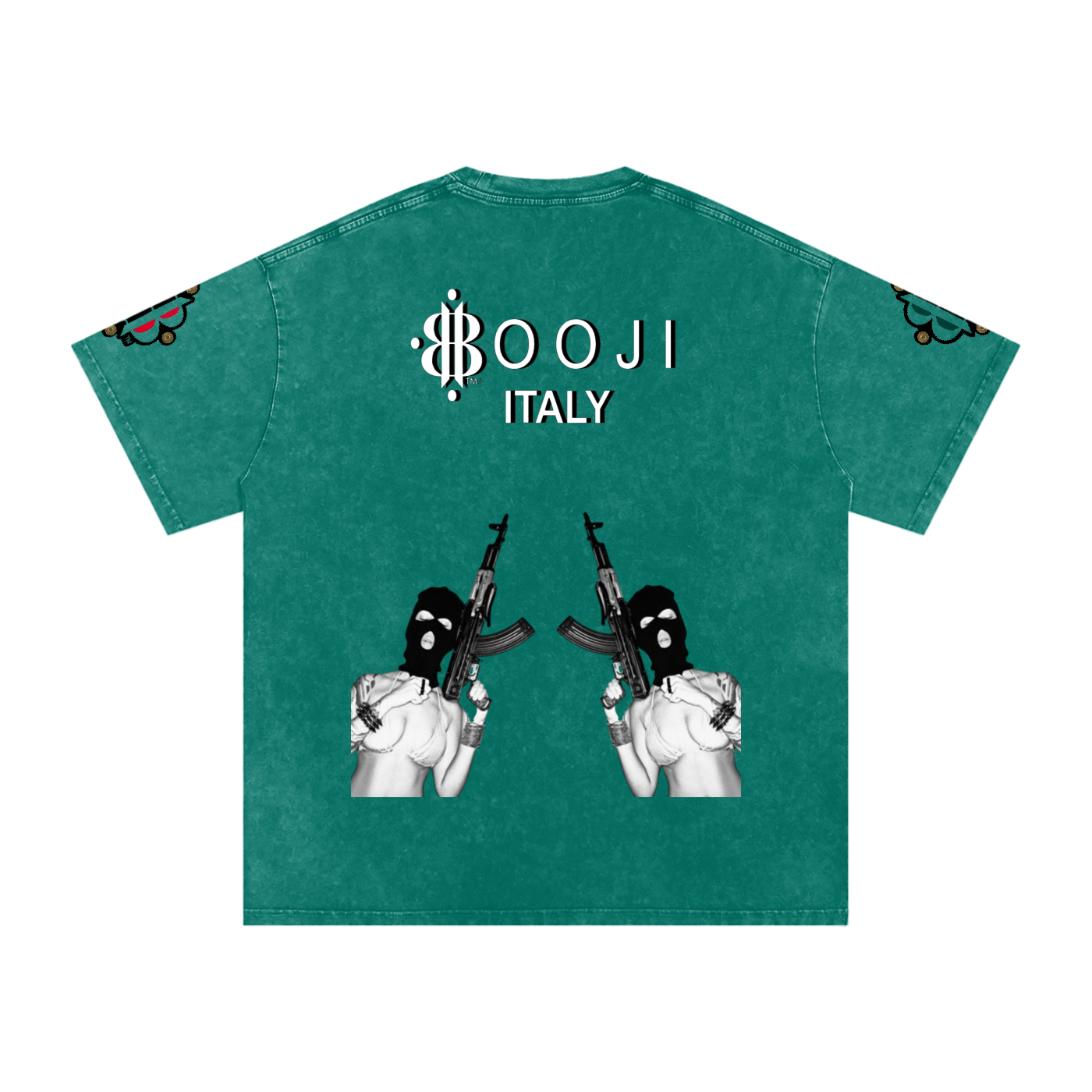 BOOJI ITALY BITE THA BULLET SNOW WASHED T-SHIRT