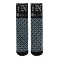 BOOJI ITALY LOCK IN MEN'S BLACK TUBE SOCKS GANGSTER GREY