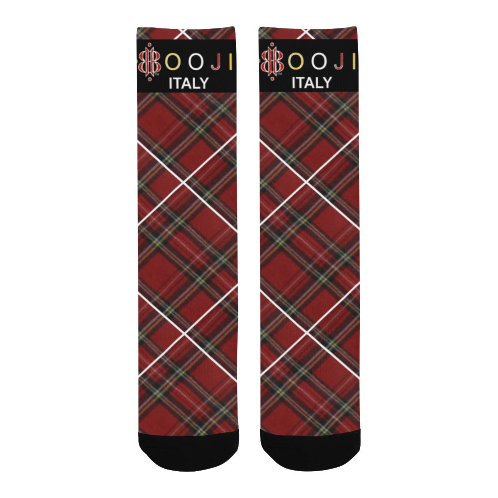 BOOJI ITALY ESCI'S COLLECTION PLAID TUBE SOCKS