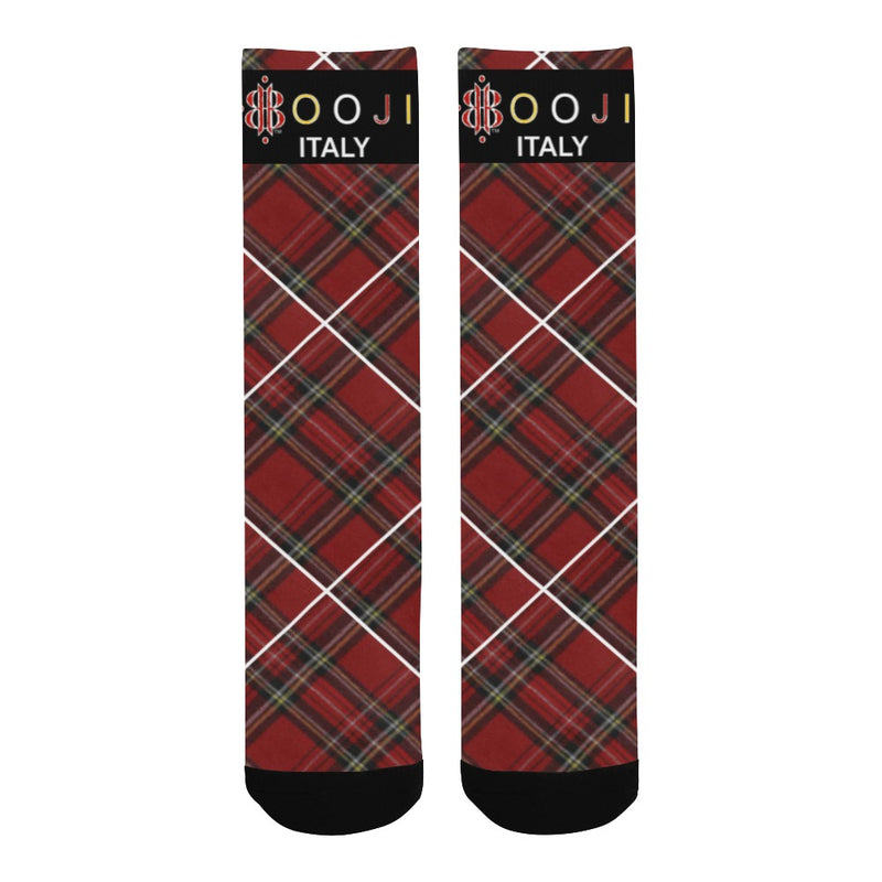 BOOJI ITALY ESCI'S COLLECTION PLAID TUBE SOCKS