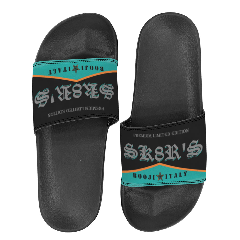 BOOJI ITALY SK8R'S COLLECTION WOMEN'S BLACK SOLE SLIDES