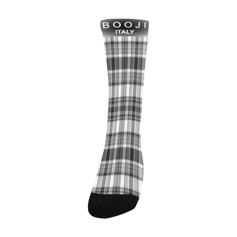 BOOJI PLAID STYLE ONE Men's Custom Socks