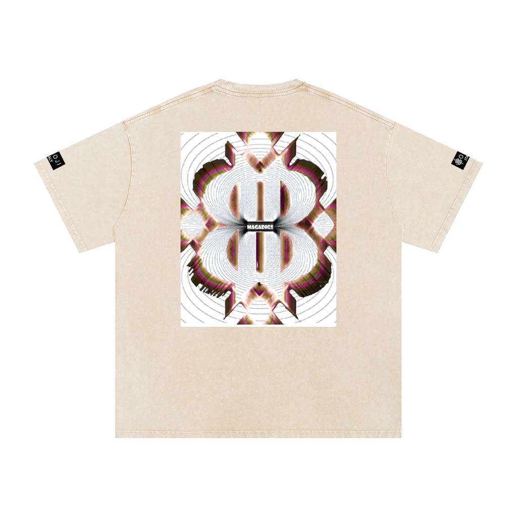 BOOJI ITALY MAGADIGS COLLECTION LOGO SNOW WASHED T-SHIRT