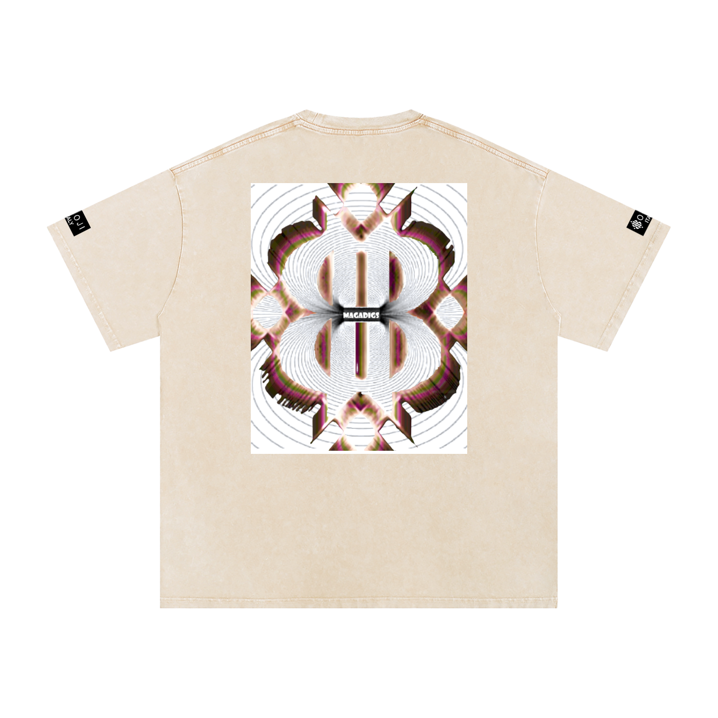 BOOJI ITALY MAGADIGS COLLECTION LOGO SNOW WASHED T-SHIRT