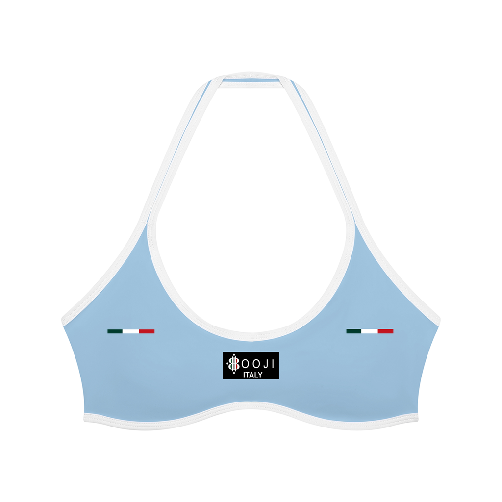 BOOJI ITALY 4 EVER $ LOGO WOMEN'S HALTER YOGA SPORTS BRA