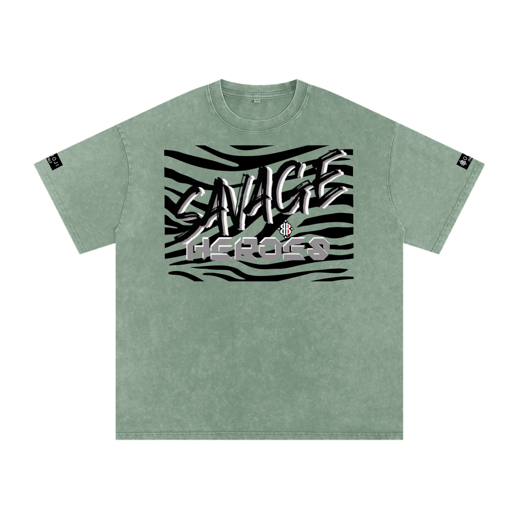 BOOJI ITALY "SAVAGE HEROES" SNOW WASHED T-SHIRT