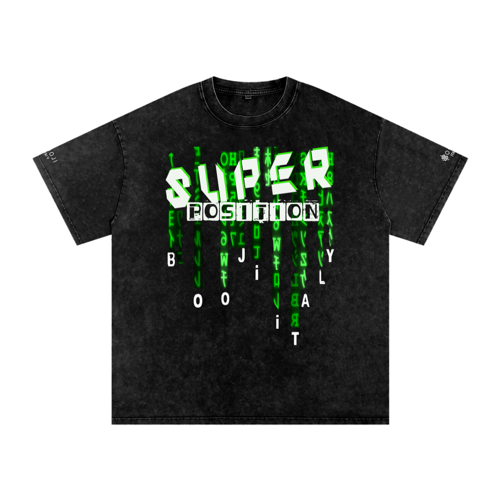 BOOJI ITALY "SUPER POSITION" LIMITED EDITION SNOW WASHED T-SHIRT