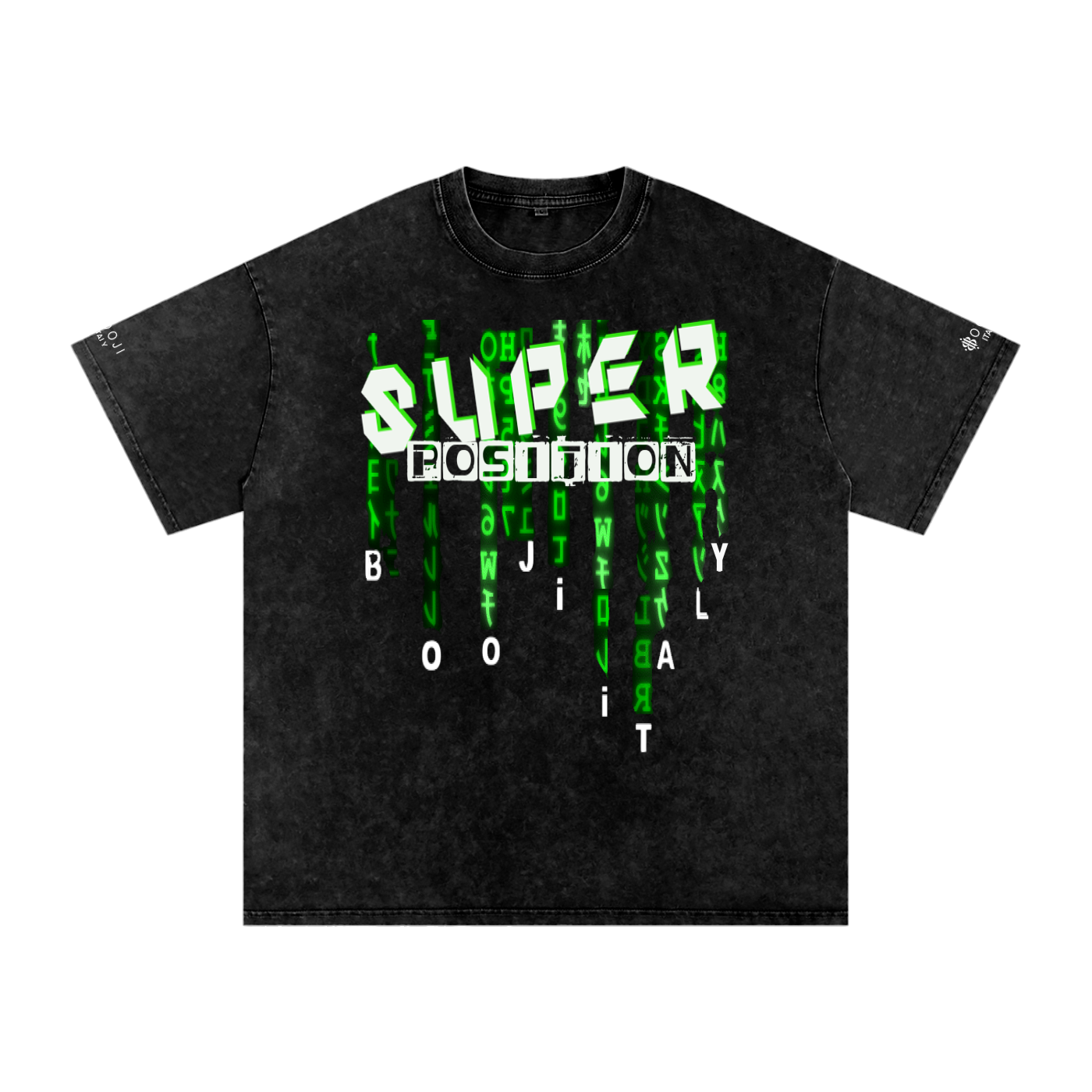 BOOJI ITALY "SUPER POSITION" LIMITED EDITION SNOW WASHED T-SHIRT