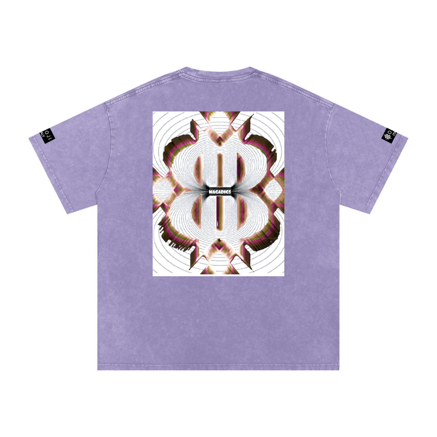 BOOJI ITALY MAGADIGS COLLECTION LOGO SNOW WASHED T-SHIRT