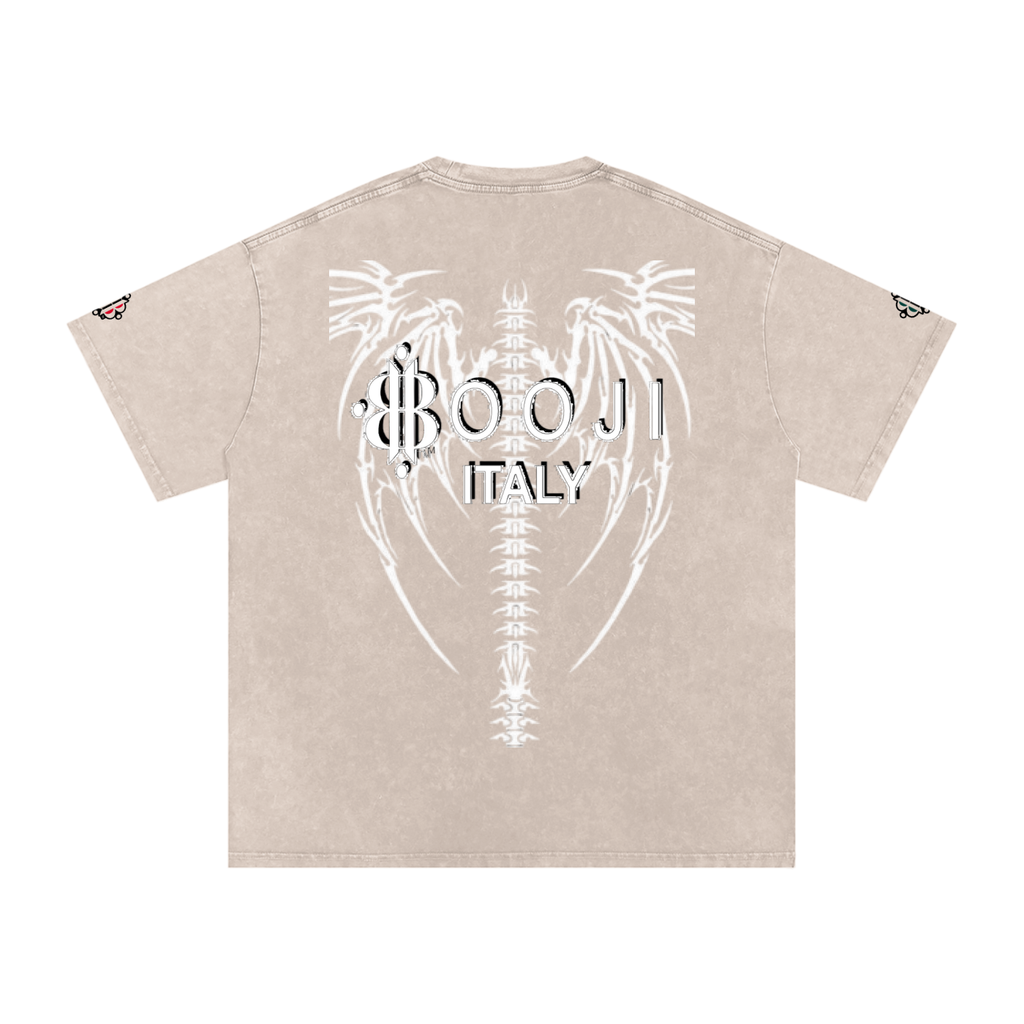 BOOJI ITALY "DXXD IN LOVE" LINE SNOW WASHED T-SHIRT