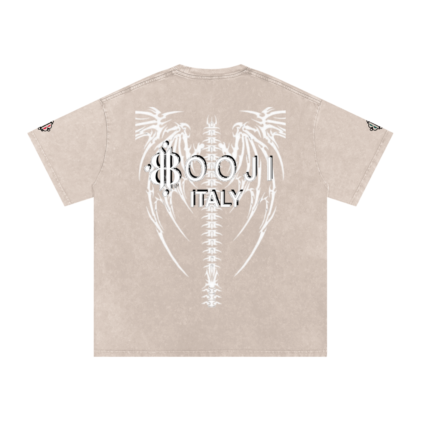 BOOJI ITALY "DXXD IN LOVE" LINE SNOW WASHED T-SHIRT