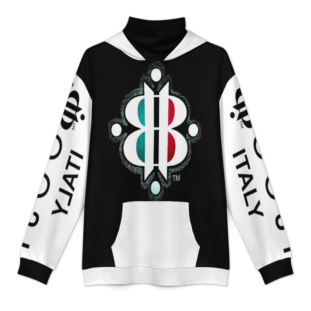 BOOJI LOGO SILVER SPARKLE Men's Hoodie with Mask