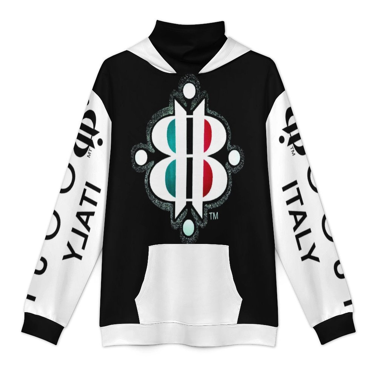 BOOJI LOGO SILVER SPARKLE Men's Hoodie with Mask