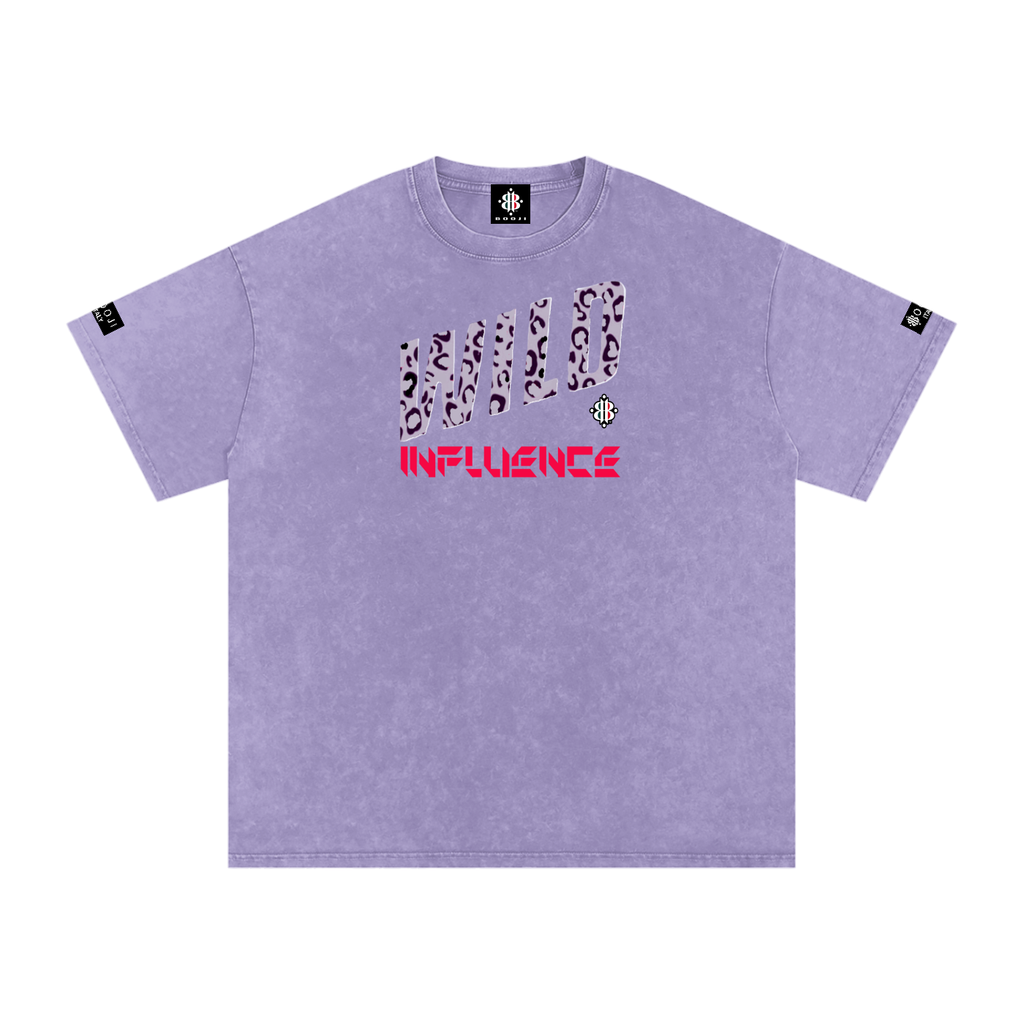 BOOJI ITALY WILD INFLUENCE Z-BACK SNOW WASHED T-SHIRT