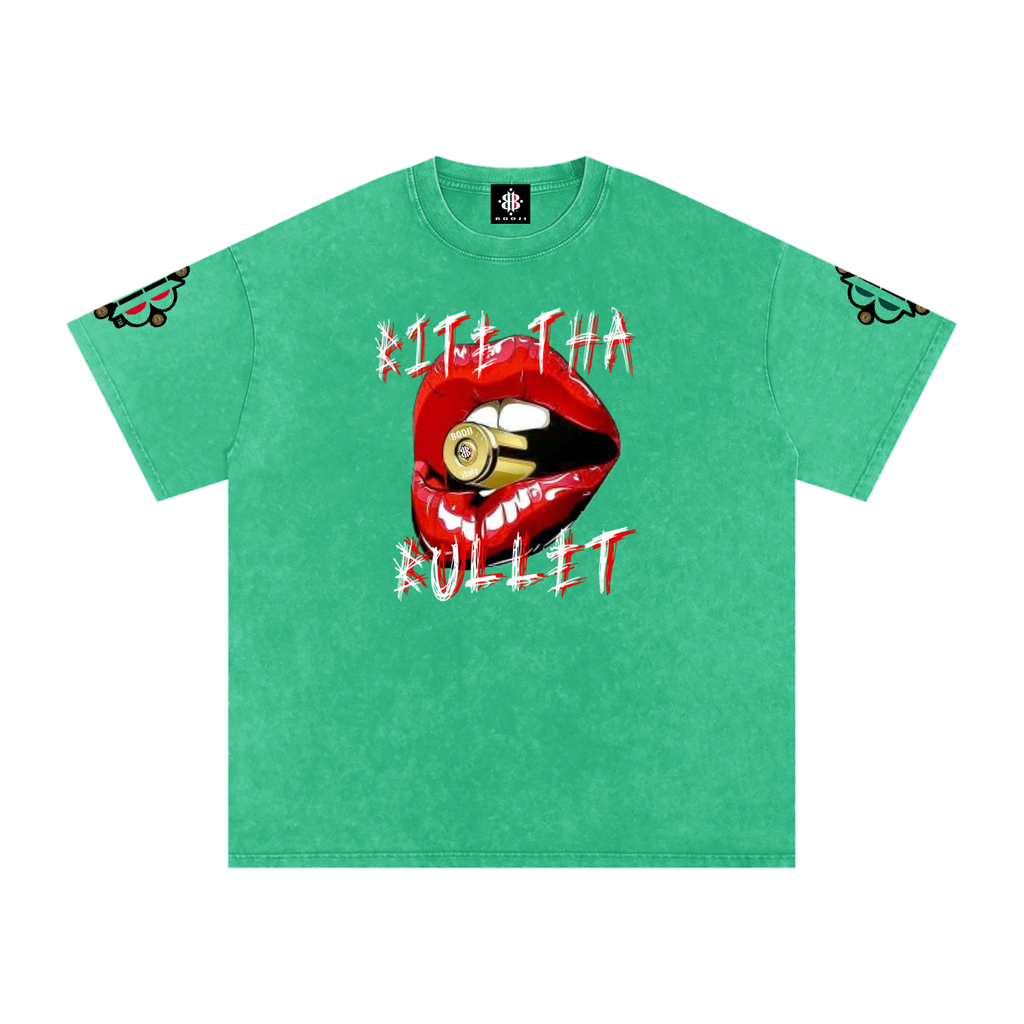 BOOJI ITALY BITE THA BULLET SNOW WASHED T-SHIRT
