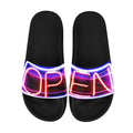BOOJI ITALY "OPEN SIGN" BLACK SOLE WOMENS SLIDES