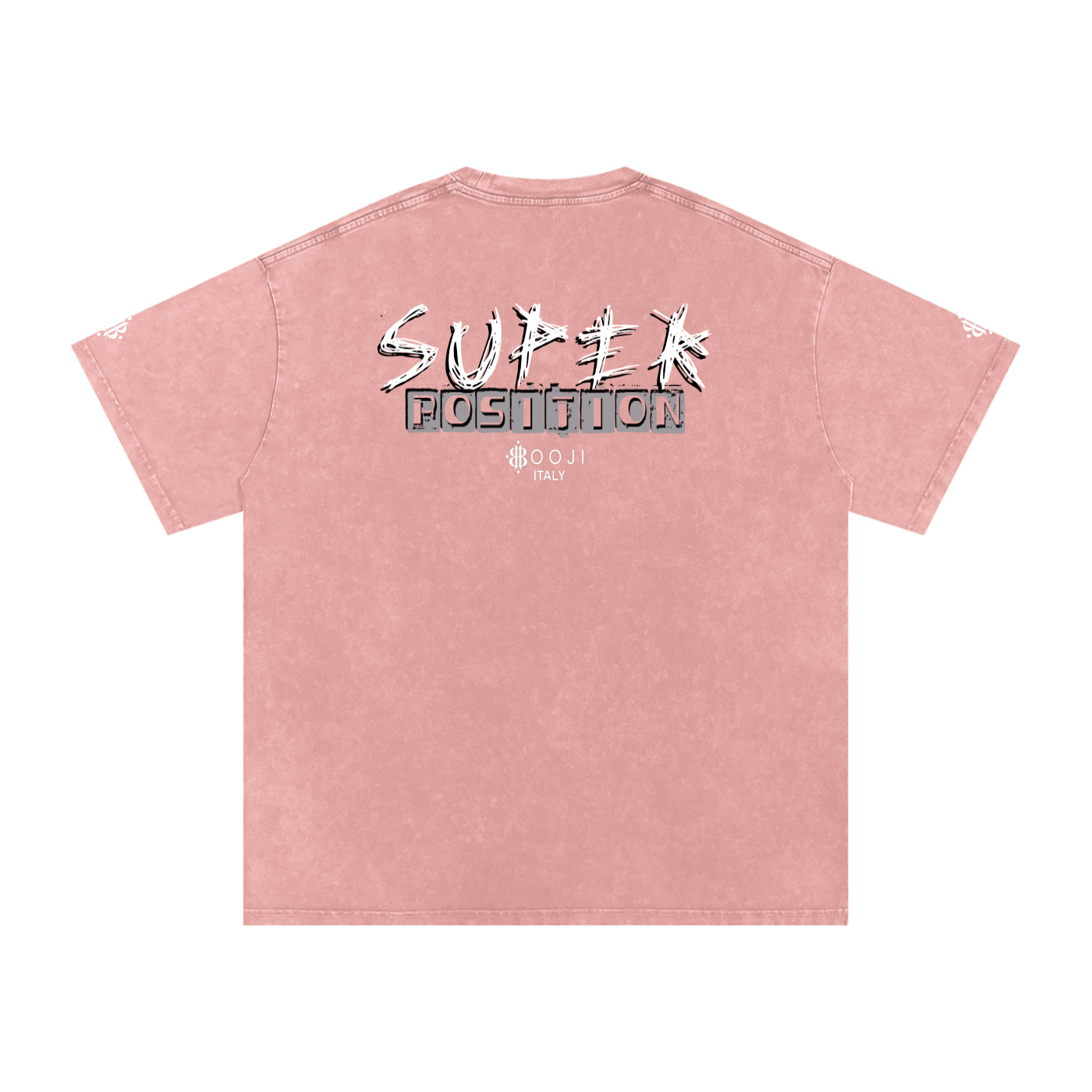 BOOJI ITALY SUPER POSITION COLLECTION RAZORS EDGE SNOW WASHED T-SHIRT
