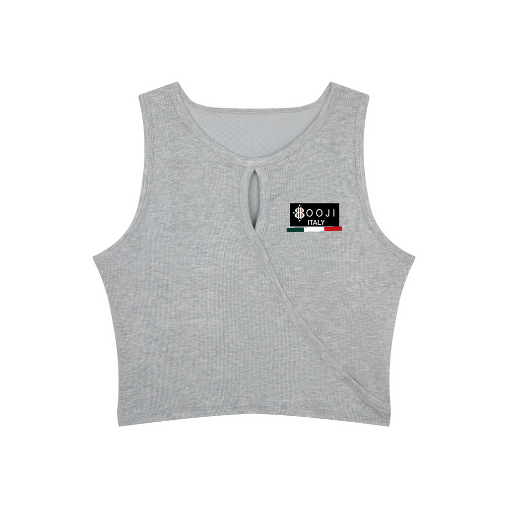 BOOJI ITALY 4 EVER $ LOGO WOMEN'S YOGA TANK TOP