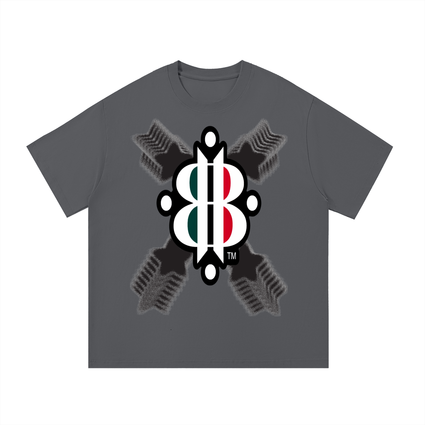 BOOJI ITALY STARS LOGO MULTIPLIED COTTON T-SHIRT