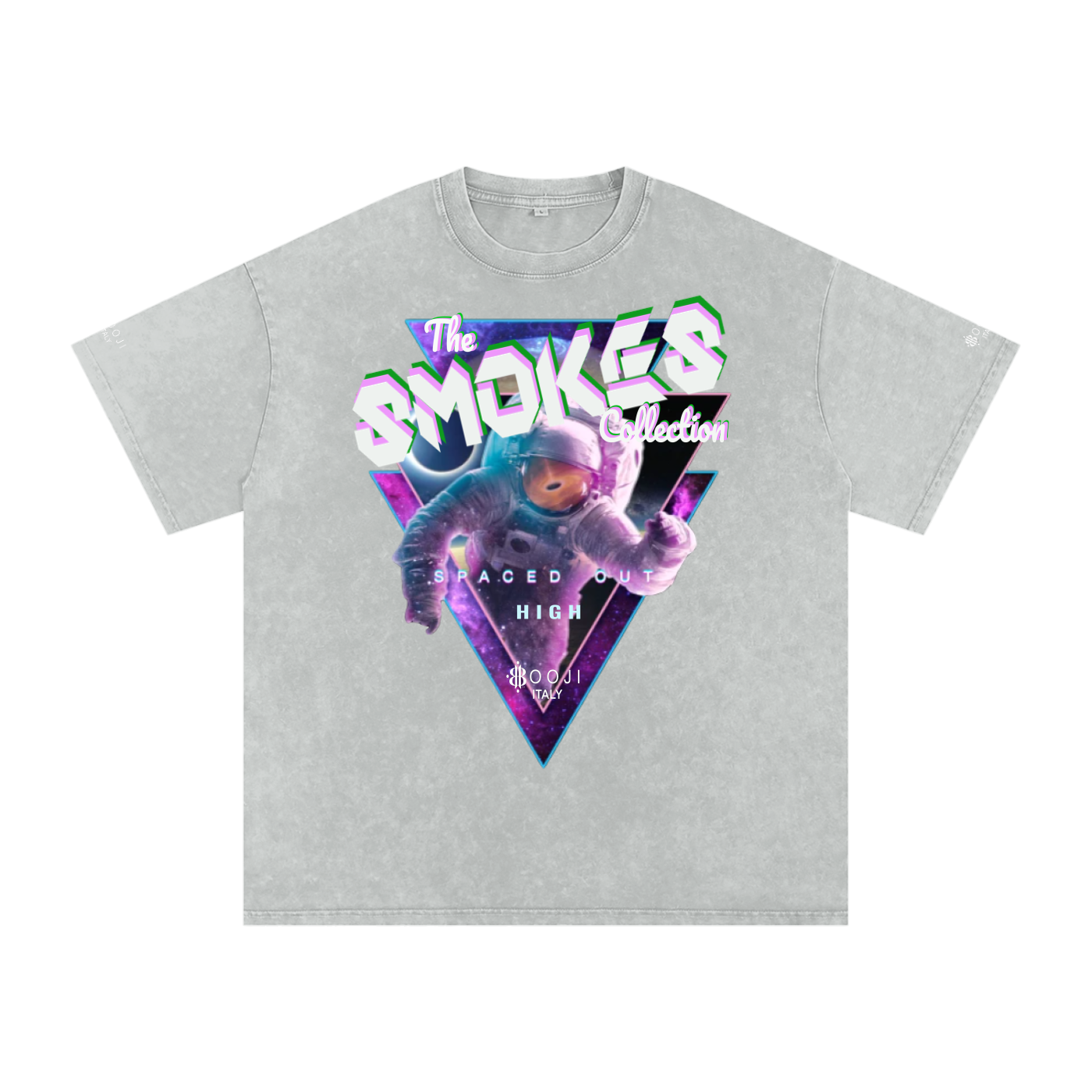 BOOJI ITALY "SMOKES COLLECTION" SNOW WASHED T-SHIRT