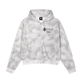 BOOJI ITALY 4 EVER $ LOGO STARS MEN'S DIRTY WASHED FLEECE ZIP UP HOODIE