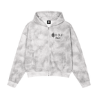 BOOJI ITALY 4 EVER $ LOGO STARS MEN'S DIRTY WASHED FLEECE ZIP UP HOODIE