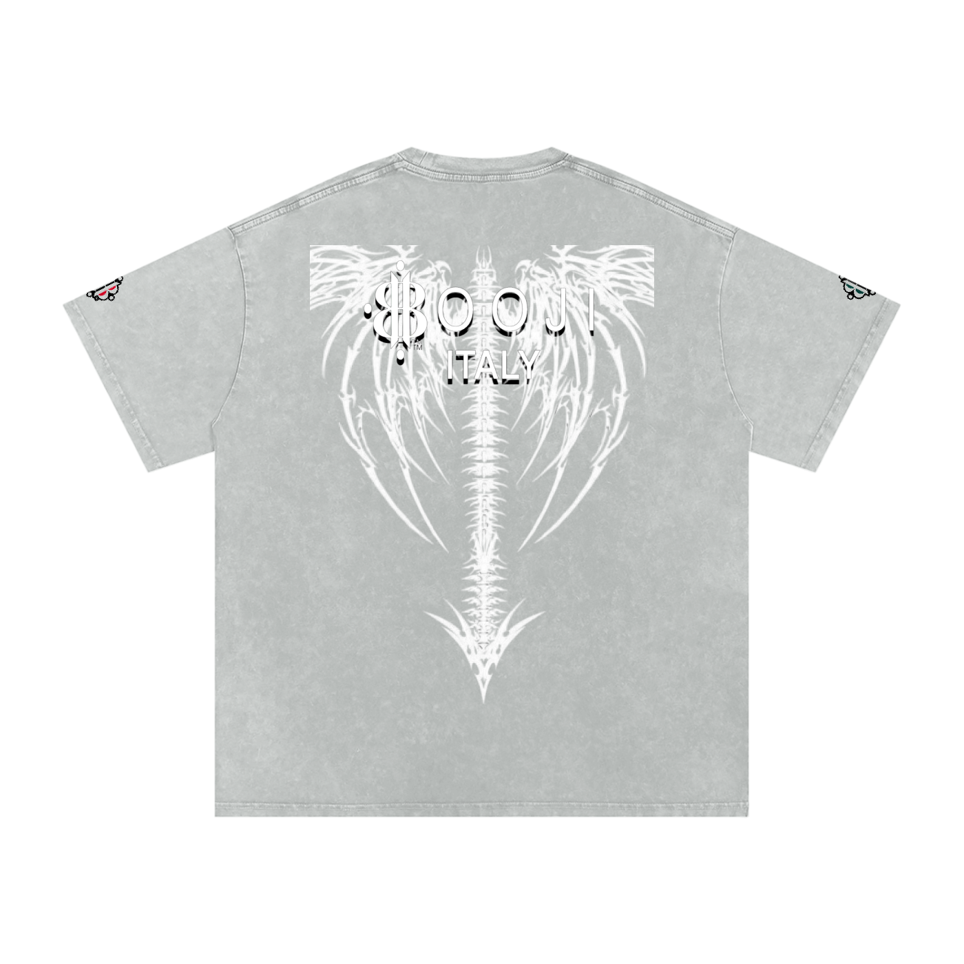 BOOJI ITALY DXXD IN LOVE BUTTERFLIES SNOW WASHED T-SHIRT