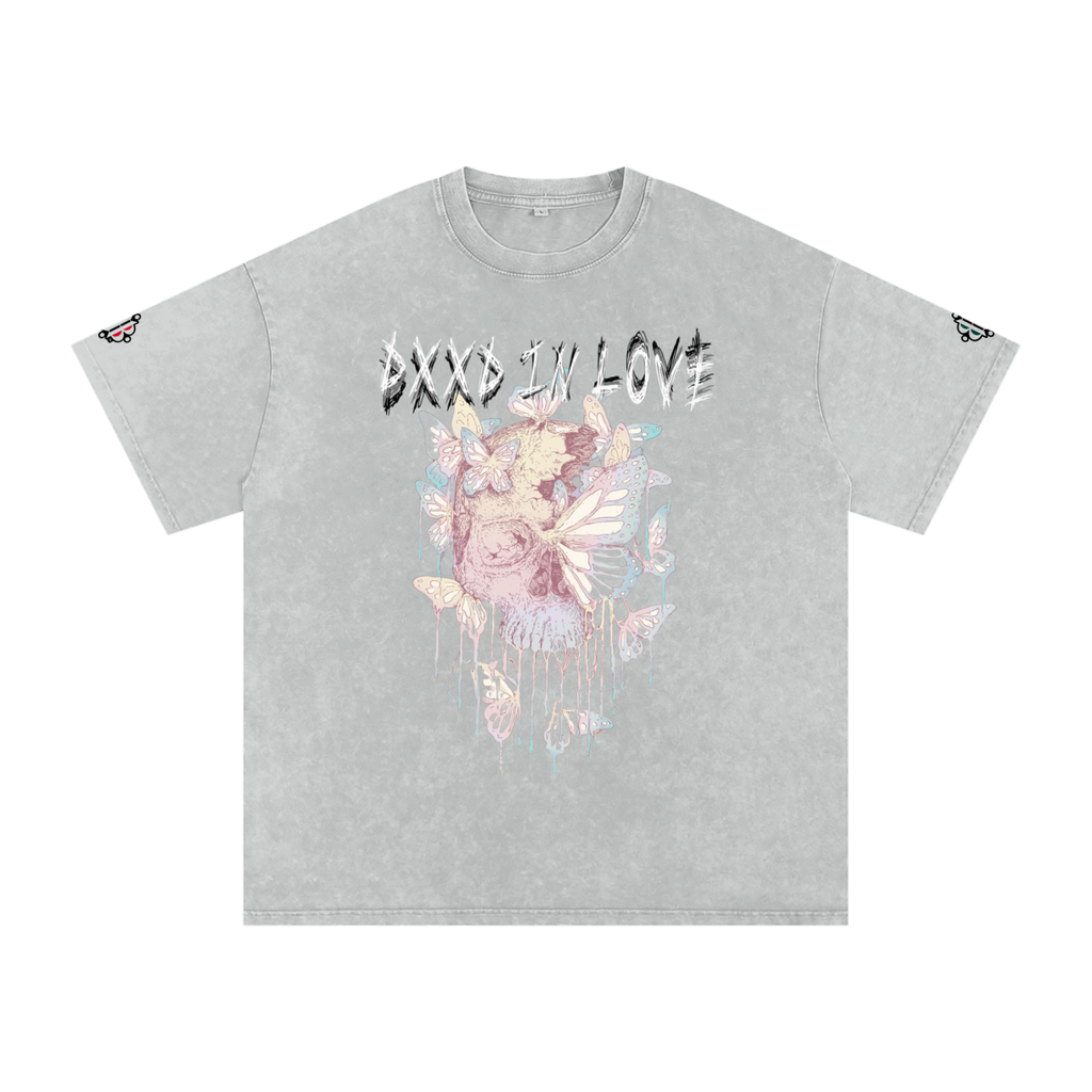 BOOJI ITALY "DXXD IN LOVE" LINE SNOW WASHED T-SHIRT