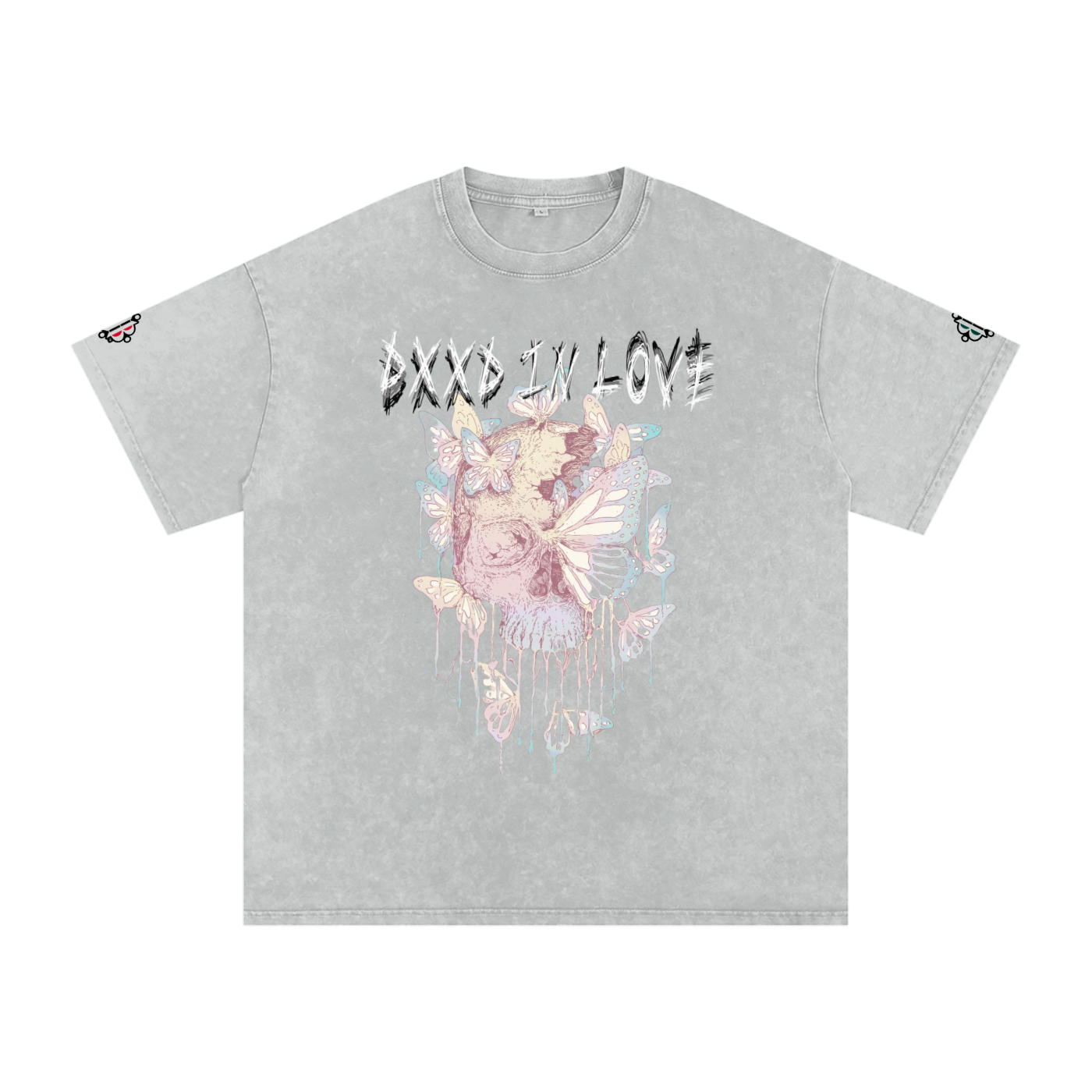 BOOJI ITALY "DXXD IN LOVE" LINE SNOW WASHED T-SHIRT