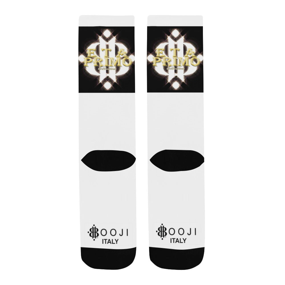 BOOJI ITALY ETA PRIMO MEN'S LOGO WHITE TUBE SOCKS