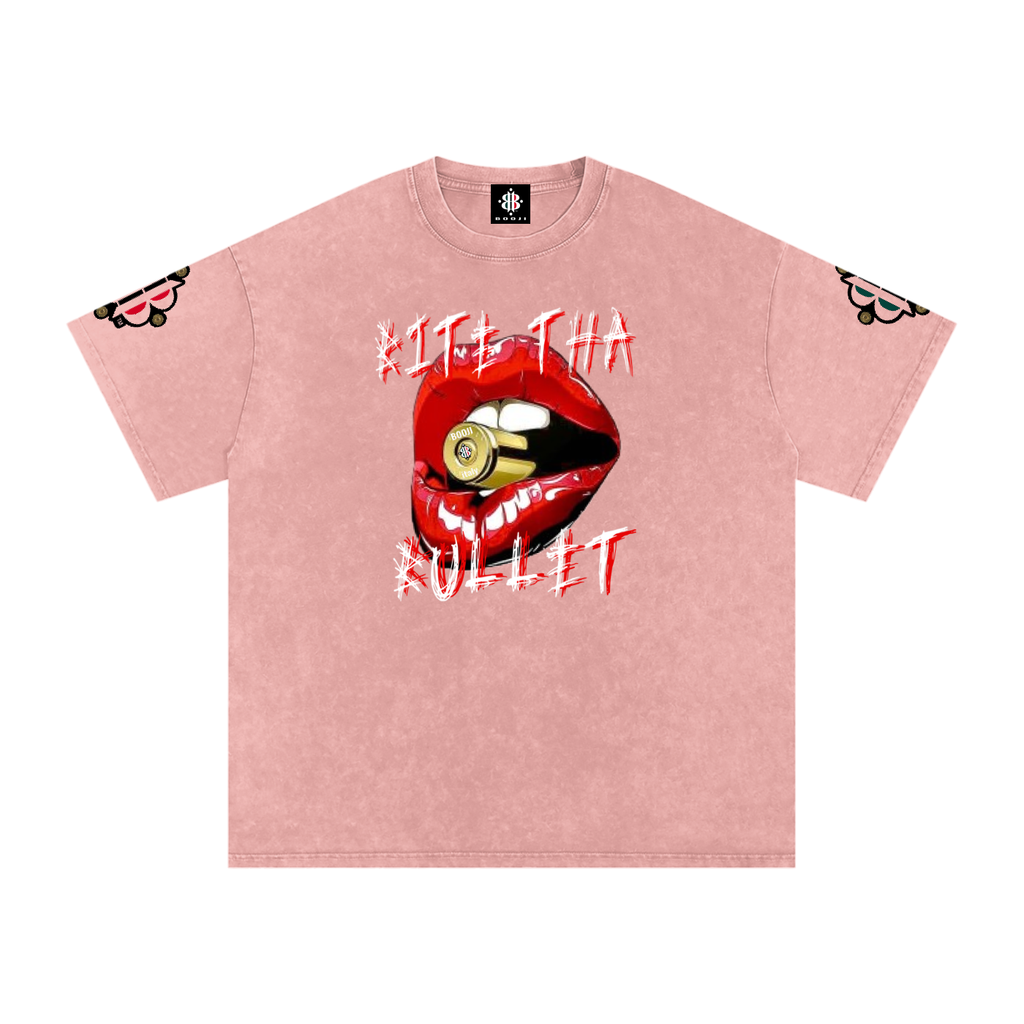 BOOJI ITALY BITE THA BULLET SNOW WASHED T-SHIRT