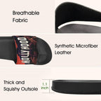 BOOJI ITALY MOLLYHOOD COLLECTION MEN'S BLACK SOLE SLIDES
