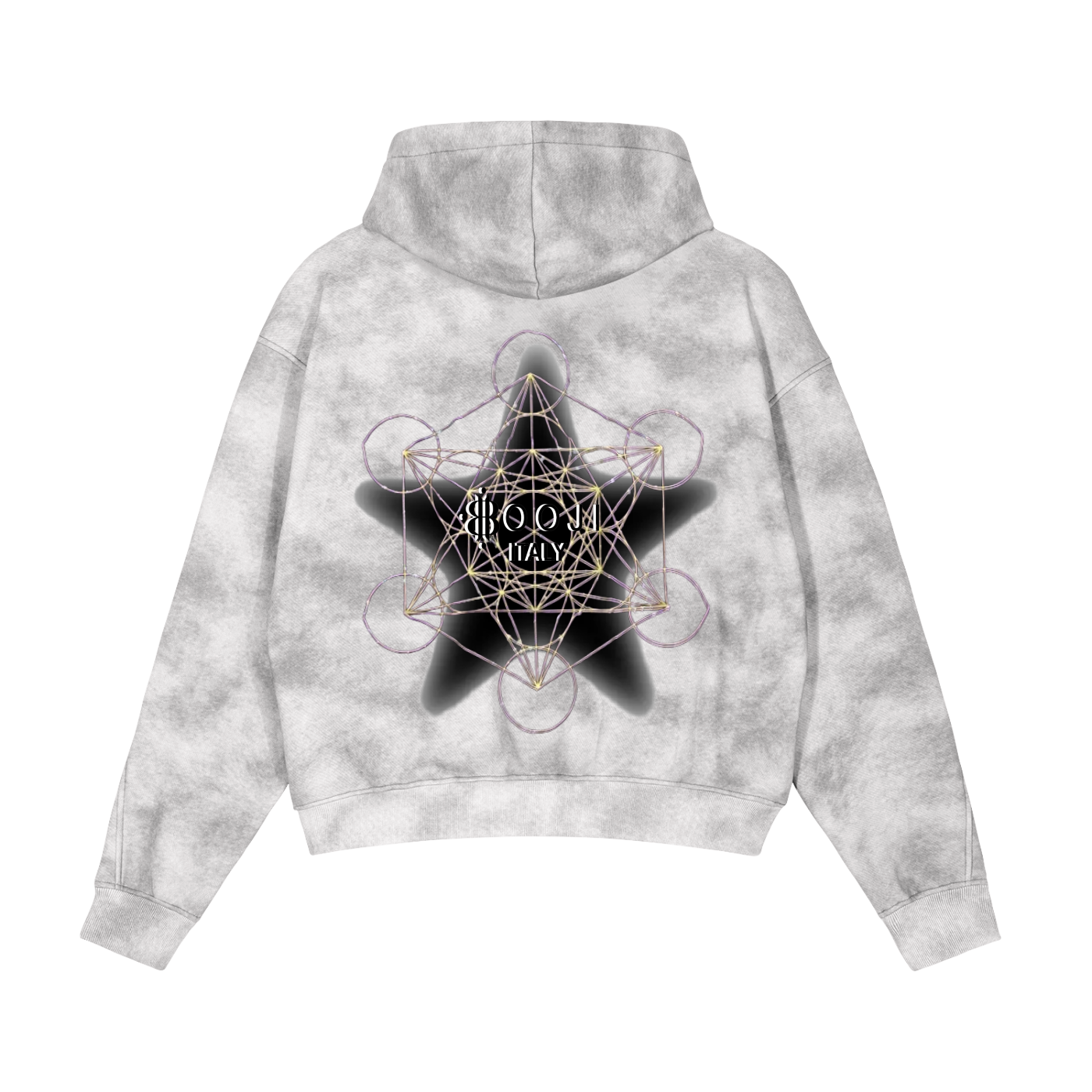 BOOJI ITALY 4 EVER LOGO STARS ZIP-UP FLEECE HOODIE