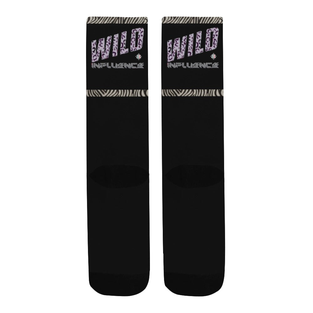 BOOJI ITALY WILD INFLUENCE COLLECTION MEN'S BLACK LOGO TUBE SOCKS