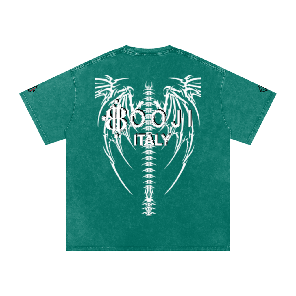 BOOJI ITALY "DXXD IN LOVE" LINE SNOW WASHED T-SHIRT