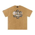 BOOJI ITALY 7 STARS 4 EVER $ LOGO SNOW WASHED T-SHIRT
