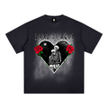 BOOJI ITALY DXXD IN LOVE LOGO MONKEY WASHED T-SHIRT