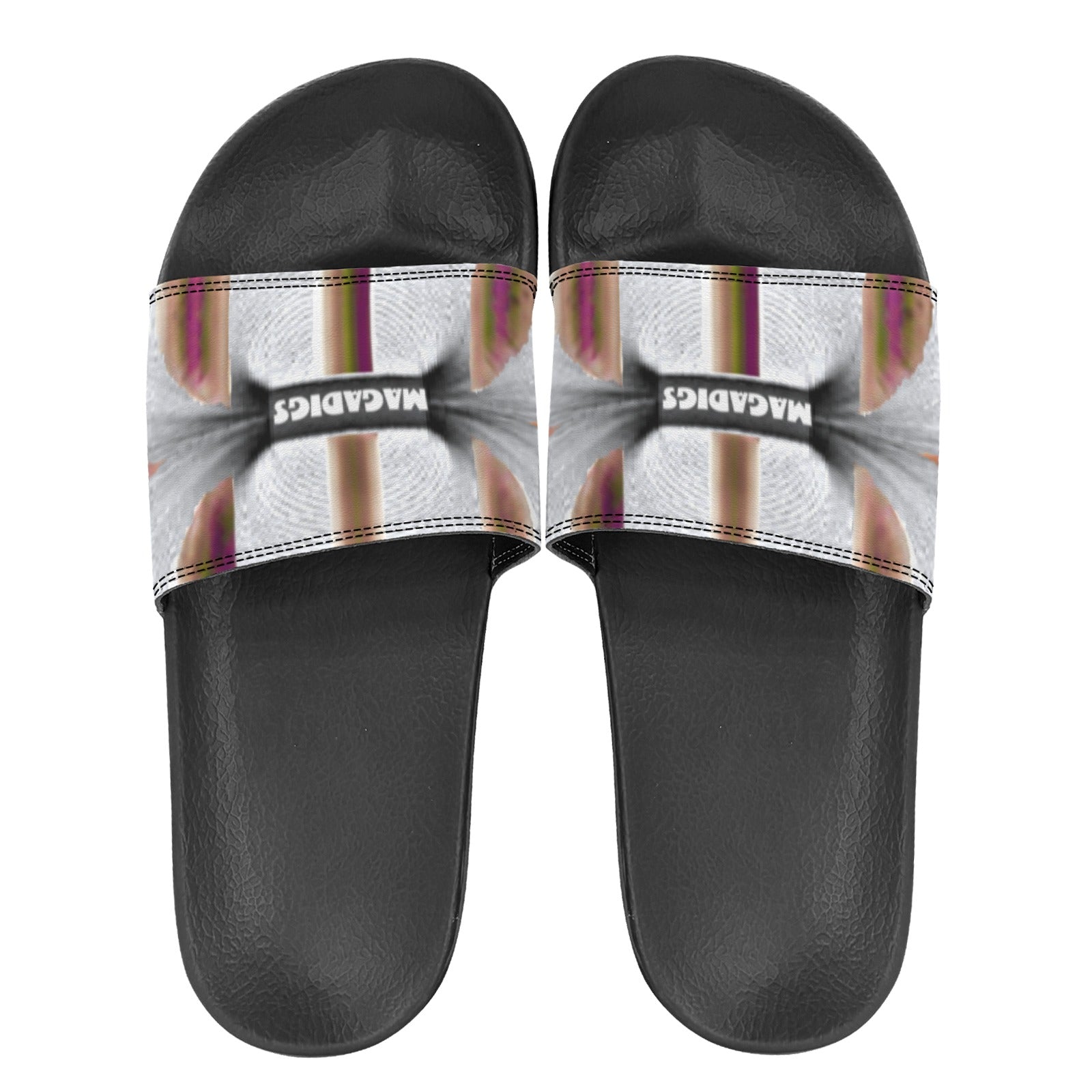 BOOJI ITALY MAGADIGS COLLECTION WOMEN'S BLACK SOLE SLIDES