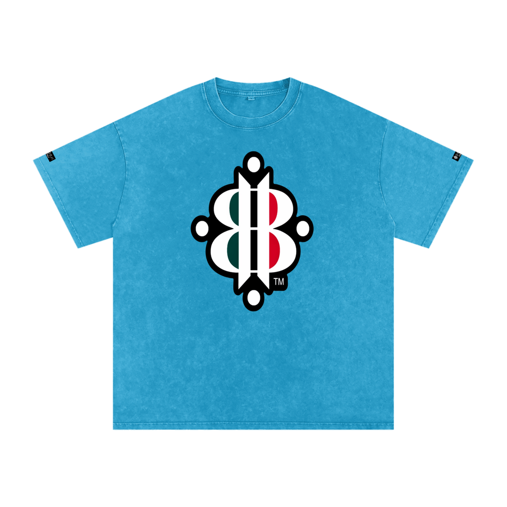 BOOJI ITALY "FLY DENIM MFR." SNOW WASHED T-SHIRT