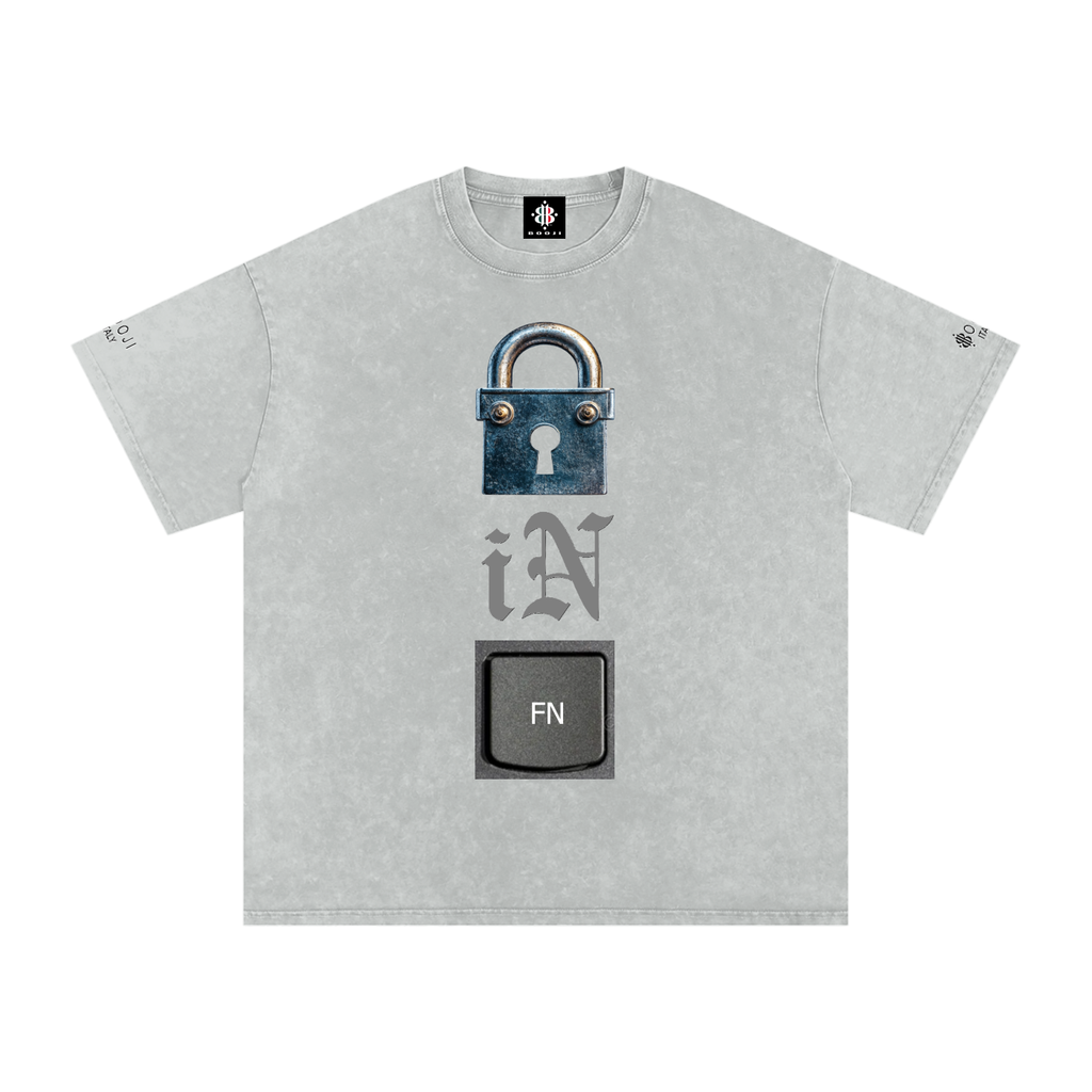 BOOJI ITALY LOCK IN COLLECTION SNOW WASHED T-SHIRT