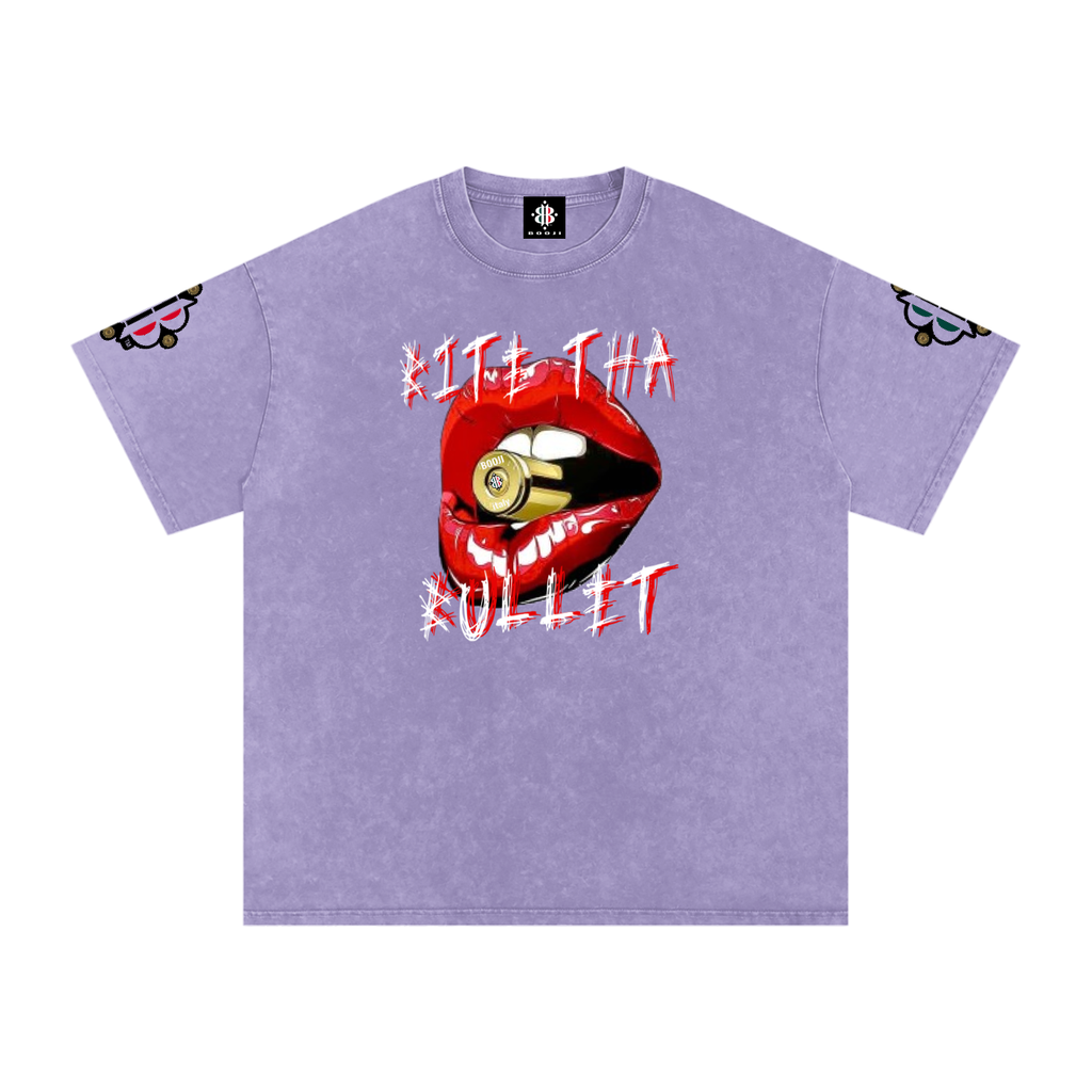 BOOJI ITALY BITE THA BULLET SNOW WASHED T-SHIRT