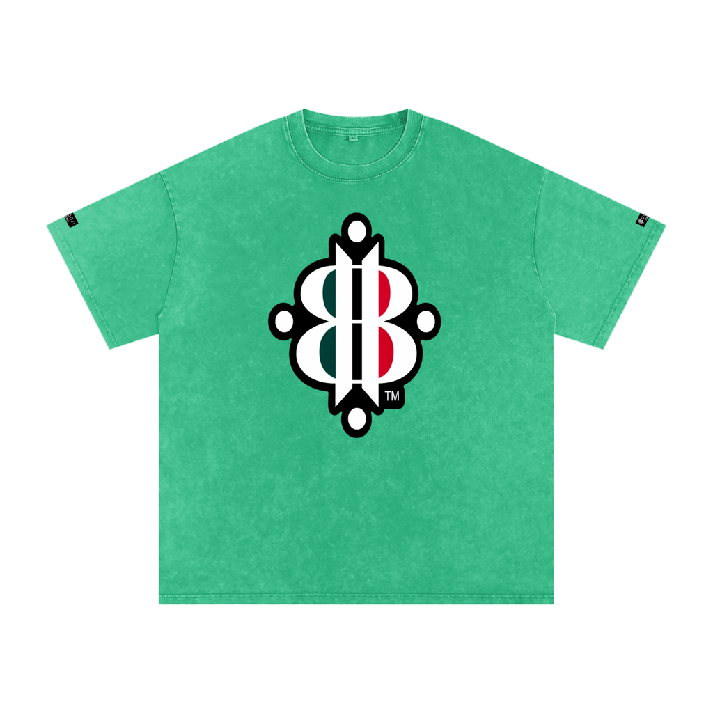 BOOJI ITALY "FLY DENIM MFR." SNOW WASHED T-SHIRT