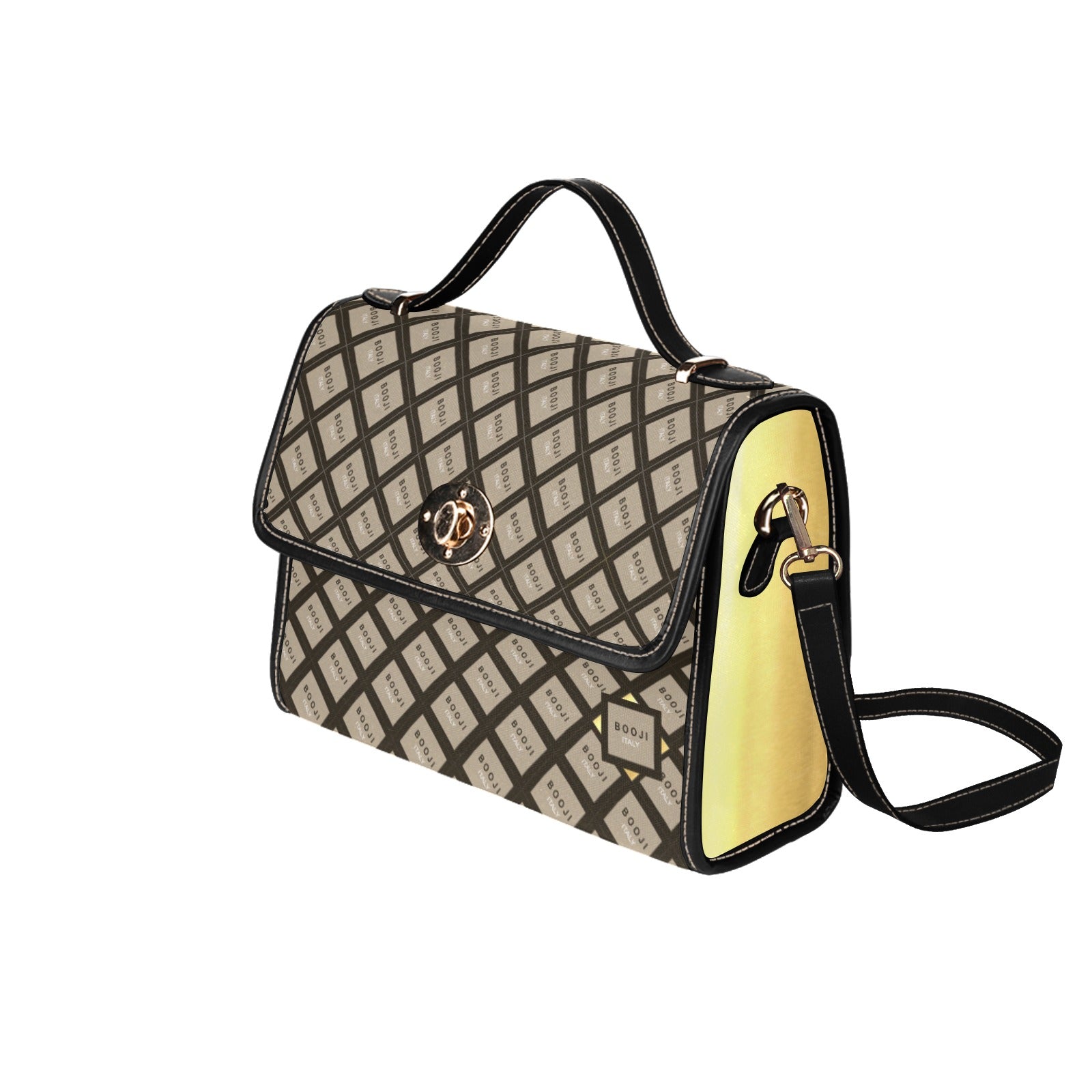 BOOJI ITALY "GRAIL'S COLLECTION" PATTERN CANVAS CLUTCH PURSE