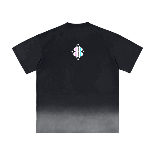 BOOJI ITALY 4 EVER $ LOGO ITALIAN FLAG INVERTED SUNFADED T-SHIRT
